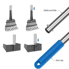 QiMH 38-inch tray length reduces bending for easier cleanup.