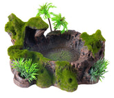 QIRMIZI reptile platform basking area for sunning and resting in a safe habitat.