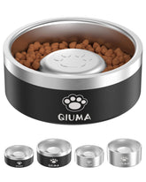 Qiuma slow feeder dog bowl with center design slows meals for calmer feeding sessions.