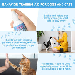 QMJUDB botanical formulation with citrus and rosemary for pet deterrence.