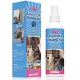 QMJUDB cat deterrent spray bottle for easy indoor use on sofas and furniture.