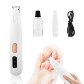 QNHMPW silent paw trimmer with LED light for precise paw trimming in low light.