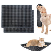 QoTang dog scratching pad front view shows a durable PVC surface for gentle scratching.