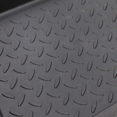 QPEY Boot Mat Tray side view highlights raised edges trapping dirt.