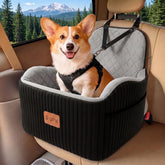 QPK Dog Booster Seat elevated view for calmer rides