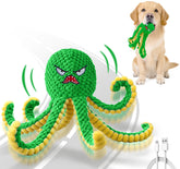 Qraxond Octopus interactive dog toy in blue mode encourages active play and mental stimulation