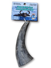 QT Dog Buffalo Hornz Medium 2-Pack, ready-to-chew treat