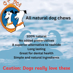 QT Dog Small Gobi Goat Horn pack four ready for multi-dog households