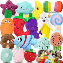 QTwoof Cheerful 20-pack toys collection keeps small dogs entertained.