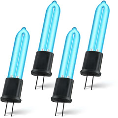 Qualirey 4-pack UV-C bulbs for Clarifion ODRx in pack view for home odor control