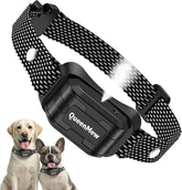 Queenmew bark collar with two straps provides secure, comfortable fit for dogs of all sizes.