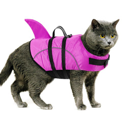 Queenmore XXS dog life jacket with shark fin for small breeds during water play