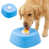 Quibbi slow feeder bowl with rolling ball reducing fast licking during liquid treats