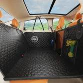 QUIBBLICK dog seat cover back seat with PU leather protects against spills and scratches