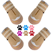 QUMY large dog boots with breathable mesh protect paws during sunny walks