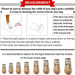 QUMY dog shoes with adjustable straps for snug, reflective nighttime safety