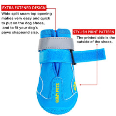 QUMY dog shoes anti-slip sole for confident traction