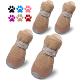 QUMY dog shoes front view with breathable mesh for summer comfort