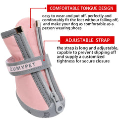 QUMY paw protectors with non-slip soles for safer indoor and outdoor walks.