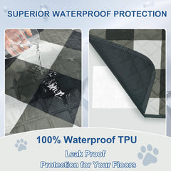 QUWOU pee pads with rapid absorbency protect floors during training sessions.