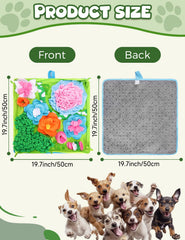 Qxsnuvvlg Snuffle Mat slow-feeding design encourages calmer meals
