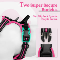 Rabbitgoo adjustable soft-padded harness fits comfortably with growth