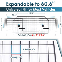 Rabbitgoo dog barrier see-through mesh preserves visibility while containing pets