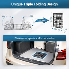 Rabbitgoo dog car barrier headrest straps ensure stable attachment.