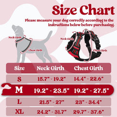 Rabbitgoo harness medium side view showing adjustable fit for growing dogs.