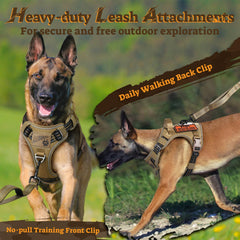 Rabbitgoo dog harness with handle for quick assistance during outdoor activities