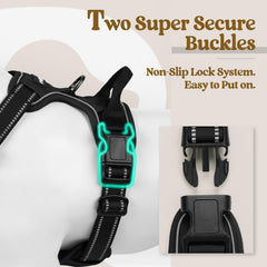 Rabbitgoo harness with four adjustable straps for a precise fit.