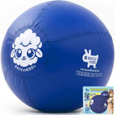 Race&Herd 30-inch XXL herding ball in blue, front view for large dogs and outdoor use