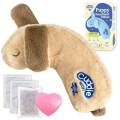 Race&Herd CuddleBun heartbeat puppy toy beige close-up for calming sleep