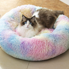 Raimaiso anti-anxiety round bed 20-inch whole view for cozy curling