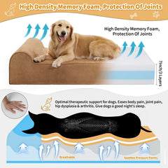 Rainmr microsuede cover resists rubbing and nesting, ideal for active dogs.
