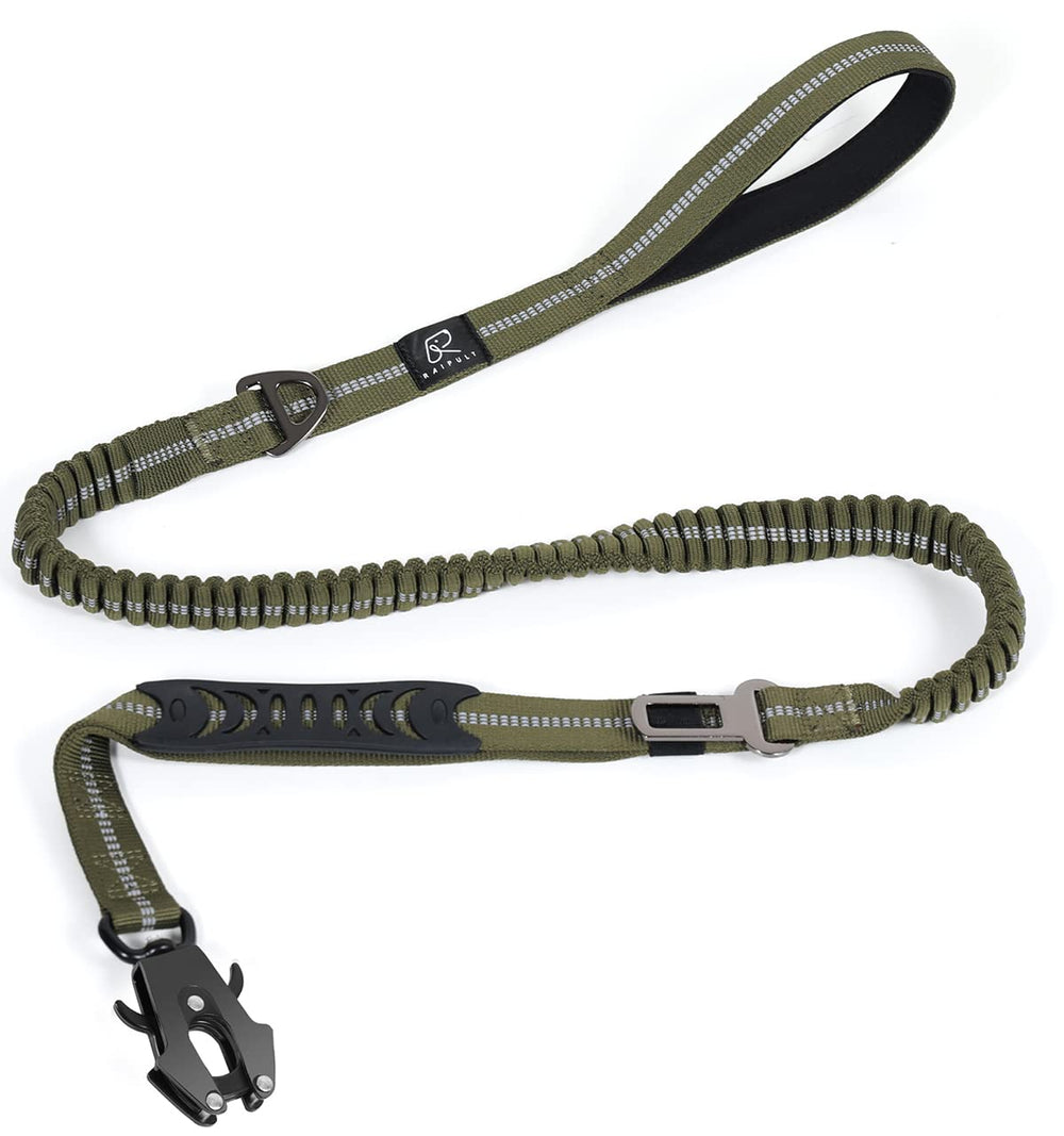 Raipult Tactical Dog Leash with Frog Clip for quick, secure attachment.