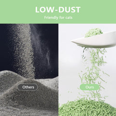 Raki Venus Tofu Cat Litter 1.8mm pellets close-up showing compact clumping.