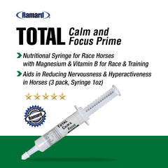 Ramard Total Calm and Focus syringe ready for event prep supporting focus and composure