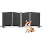 RANTILA 4-panel dog fence folding gate protecting stairs while remaining portable