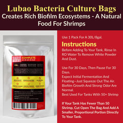 Rare Shrimp biofilm in tank illustrating natural food source for shrimps