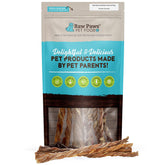 Raw Paws Lamb Pizzle Twists 5-9 inch pack supports safe, digestible chewing.