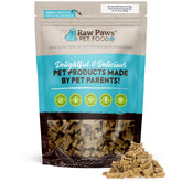 Raw Paws Mini Bones sweet potato honey biscuit close-up for training rewards