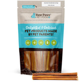 Raw Paws Thin Bully Sticks 6in pack for small dogs; long-lasting chew option