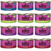 Rawz Natural Premium Pate can label close-up showing real meat as first ingredient.