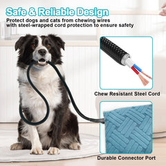 RC SLL heating pad featuring chew-resistant cord for safety