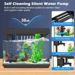 Rechale silent pump provides quiet oxygenation for a peaceful aquarium