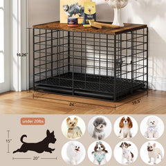 Rechgosh crate with training tray supports neat feeding areas for puppies
