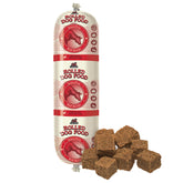 Redbarn beef dog food roll slice for complete meals and protein boost