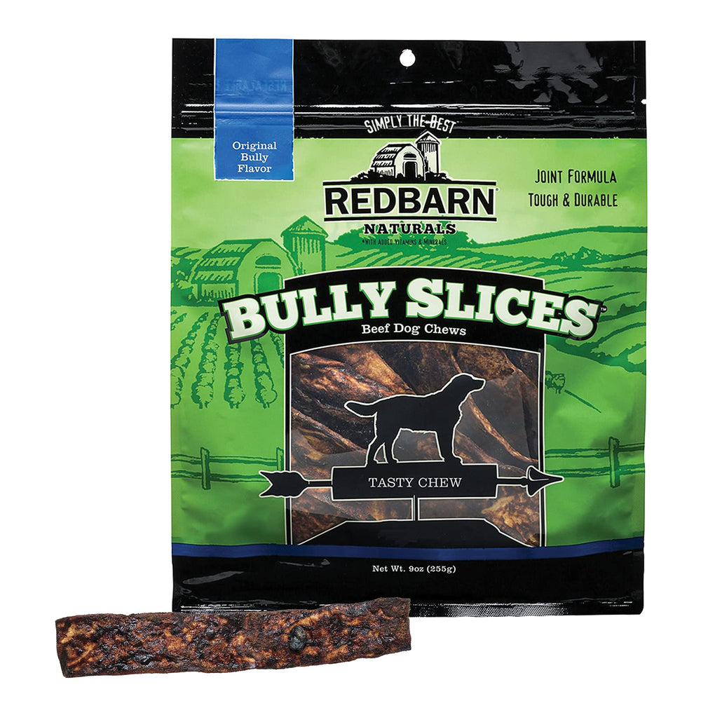 Redbarn Bully Slices 3-pack front view for long-lasting chew.