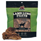 Redbarn Lamb Lung Filets oven roasted 10oz, natural protein reward for dogs.